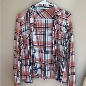 Maurices plaid button down